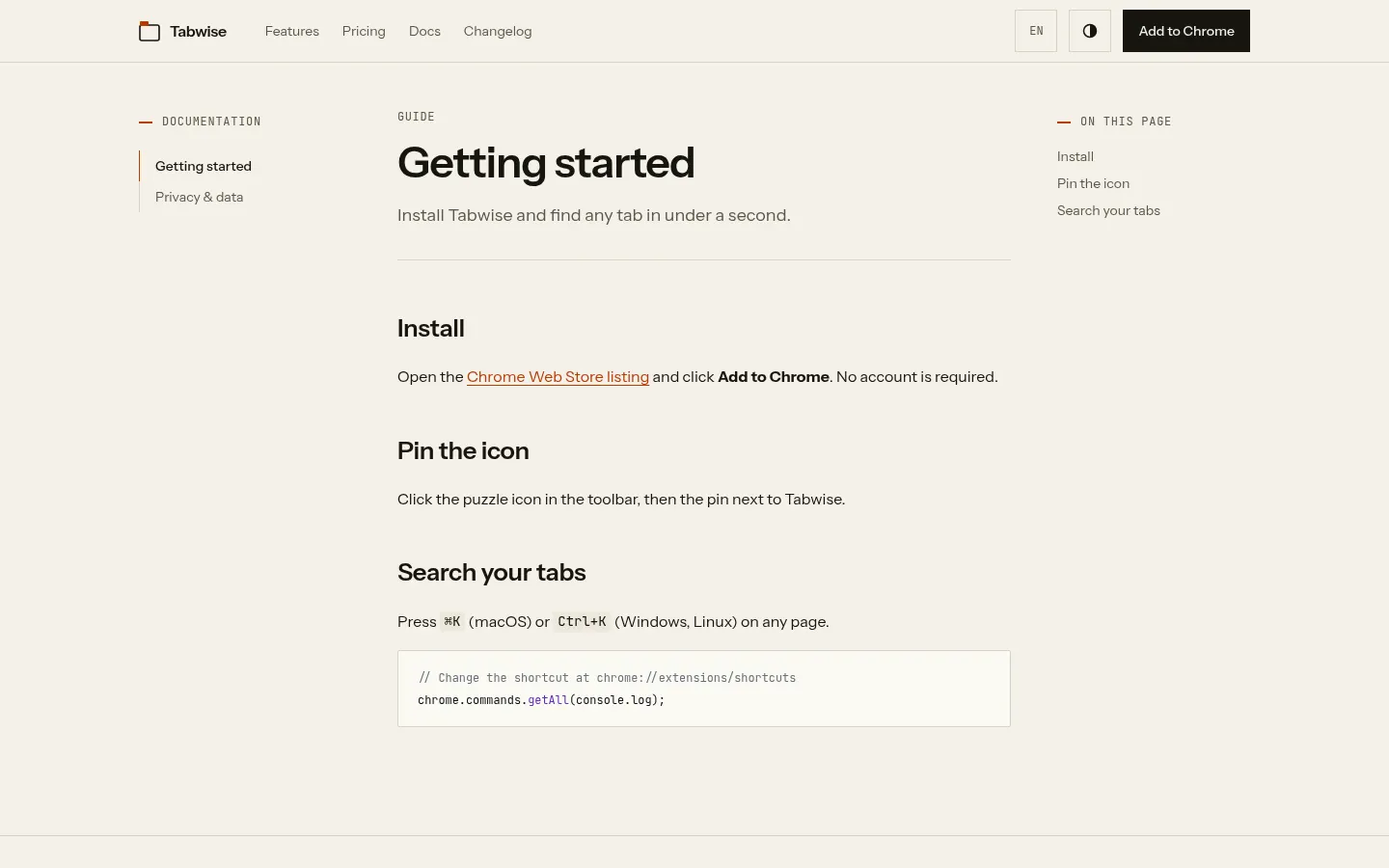 Docs — Content Collections with TOC